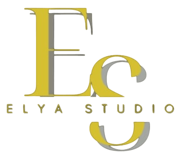 logo Elya Studio - zloty napis